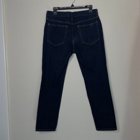 Everlane Dark Indigo The Slim Fit Jeans Size 31/28 - Picture 6 of 12